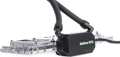Sistem ftohje me ujë për GPU Alphacool Eiswolf 2, 360mm AIO, për RTX 3080/3090 Ventus, me backplate edhe me RGB