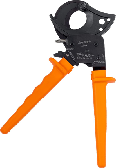 Prerës kabllosh Bahco 2805-280, mekanizëm ratchet, 280mm, i kuq