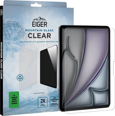 Xham mbrojtës tablet Eiger Mountain Glass Clear, për iPad Air 13 2024 M2, transparent