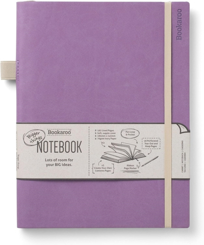 Bookaroo Bigger Things Notebook Journal Aubergine