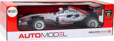 Makina garuese me telekomandë LEAN Toys Silver, shkalla 1:12, bateri 3.7V 500mAh, argjendi