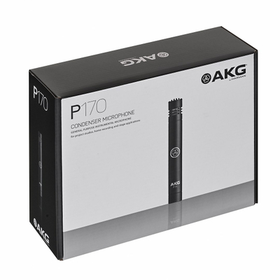 Mikrofon kondensator AKG P170, diafragmë e vogël, për studio, i zi