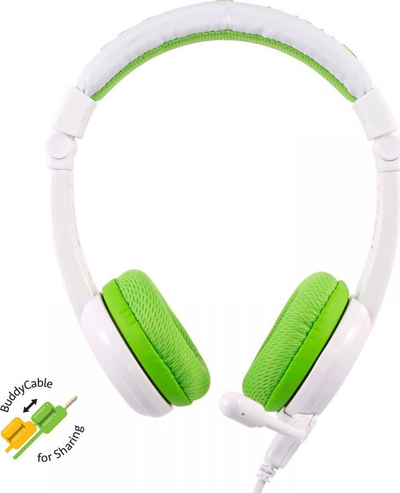 Kufje BuddyPhones School + (BP-SCHOOLP-GREEN), jeshile