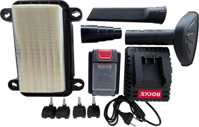 Fshesë me vakum portative Rooks AQ-one 20V, 10L, HEPA, e kuqe