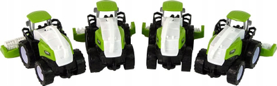 Set lodrash traktorësh ferme Leantoys, 4 copë, jeshil