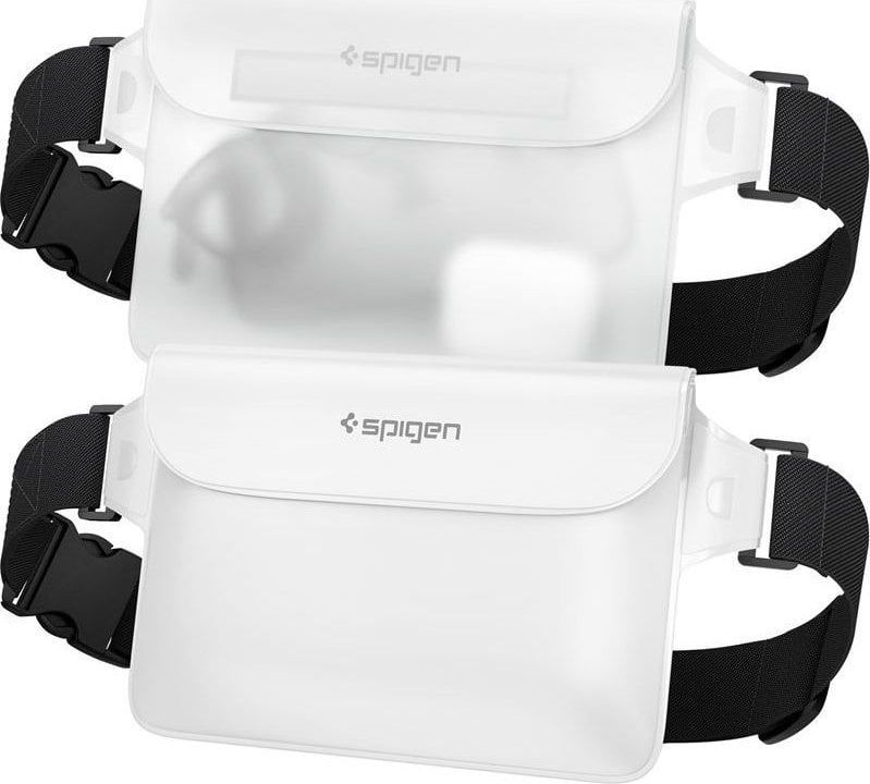 Çantë uji për bel Spigen Aqua Shield A620, set 2 copë, IPX8, bardh e zi