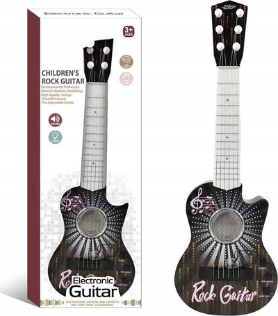 Kitarra lodër elektrike Madej Electric Guitar, me drita dhe tinguj, për fëmijë, shumëngjyrëshe