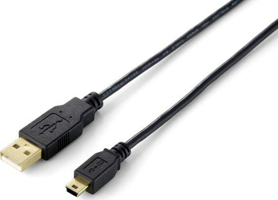 Kabllo USB Equip, USB-A në miniUSB, 3 m, e zezë