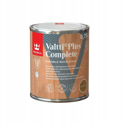 Llak mbrojtës për dru Tikkurila Valtti Plus Complete, 0.75L, nuanca Golden Oak