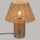 Lampë tavoline Atmosphera Boho Adria, 38cm, strukturë e endur, kafe