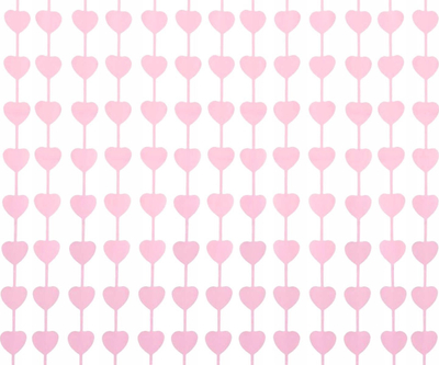 Perde dekorative Godan Macaron Hearts, 100x200 cm, rozë e çelët