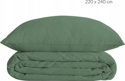 Set çarçafësh Atmosphera Landiha Percale, 240x220cm, pambuk, jeshile jade