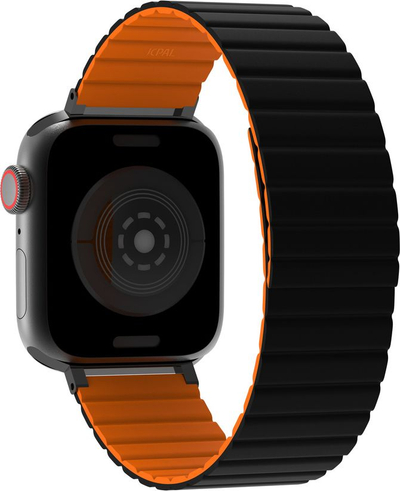 Rrip Apple Watch JCPAL JCP6284 Flex Form, magnetik, silikon, zi portokalli