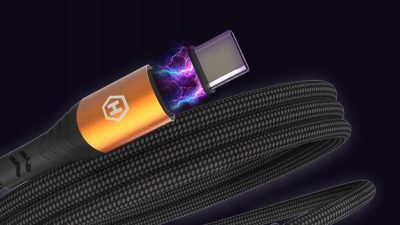 Kabllo Hammer USB-C, 1.2 m, 100W, e zezë