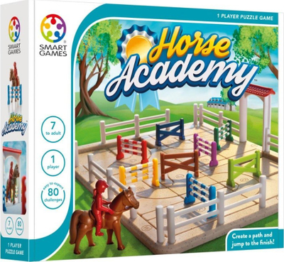 Lojë logjike SmartGames Horse Academy, 80 sfida, për fëmijë 7+