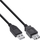Kabllo lidhëse InLine, USB A/A, 0.5m, e zezë (34650B)