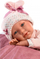 Kukull bebe Llorens Mimi Baby, 42 cm, trup i butë, rozë