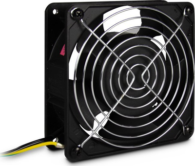 Вентилатор за рек Inter-Tech 88887269, 120x120mm, 230V, црн