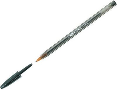Хемиска пенкало BIC Cristal Large, дебел врв, сет 50 парчиња, црно мастило