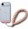 Rrip dore telefoni Ringke Holder Link Puffer, prej materiali poliestër i lehtë, me karabinë, Floral Pink