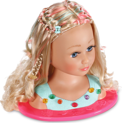 Lojë për krehje e zbukurim flokësh Zapf Creation Baby Born Sister Styling Head Princess, 33 aksesorë, flokë bjonde, shumëngjyrëshe