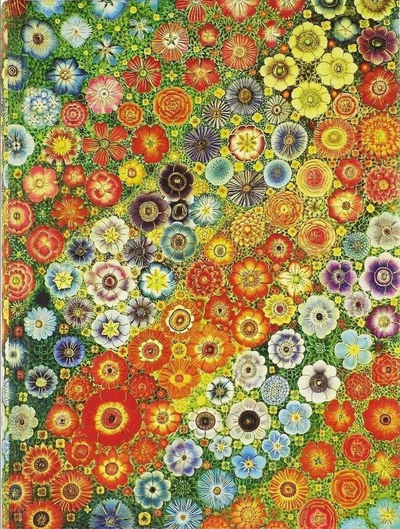 Ditari Millefiori Journal, 16 x 21 cm, 160 faqe, me lule shumëngjyrëshe