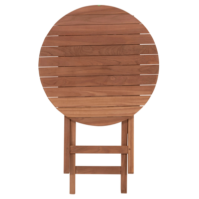 Tavolinë kopshti Director's HEIDEL HM18120, rrumbullakët 60cm, dru teak, ngjyrë natyrale