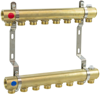 Manifold ngrohjeje Perfexim PHA-102, 2 qarqe, bronz, PN10