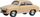 Makina lodër Daffi Vehicle PRL Syrena 104, shkalla 1:43, metalike, bezhë