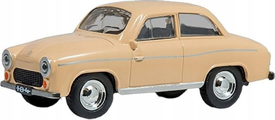 Makina lodër Daffi Vehicle PRL Syrena 104, shkalla 1:43, metalike, bezhë