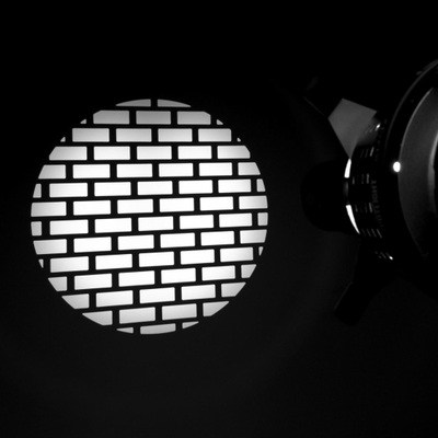 Set gobo për projektor drite GlareOne Spotlight Gobo Set 3, 8 maska, diametër 66 mm
