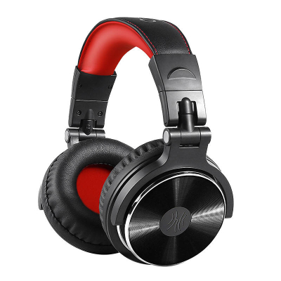 Kufje OneOdio Pro-10 Over-ear, stereo, të palosshme, të zeza me të kuqe