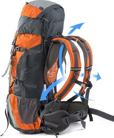 Çantë shpine për hiking Naturehike Trekking, 70 L + 5 L, shumëngjyrëshe