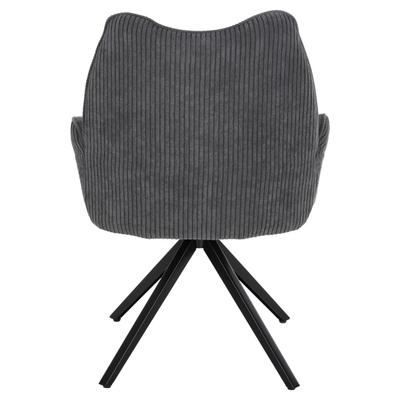 Kolltuk ngrënieje Shai 61x63x93Hcm (HM9844.03), gri/ zezë