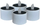 Qirinj solar LED RealPower Tealight STL-4, set 4 copë, të bardhë