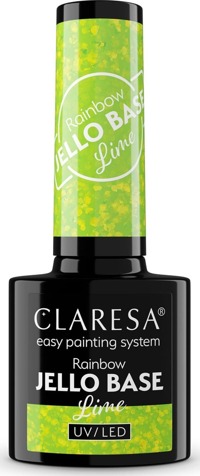 Llak xheli Clareza Rainbow Jello, bazë hibride soak off, Lime