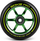 Rrota trotineti Soke Scooter Wheels 110 mm, set 2 copë, jeshile