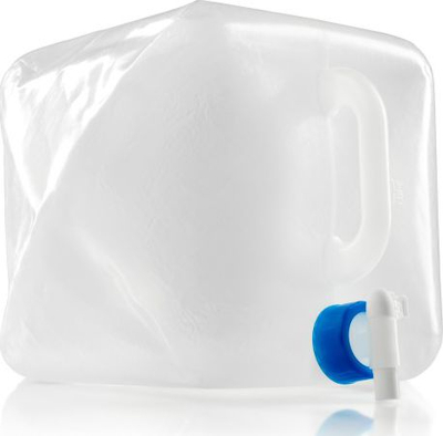 Enë uji GSI Outdoors Expandable Water Carrier, 2.6L, e palosshme, transparente