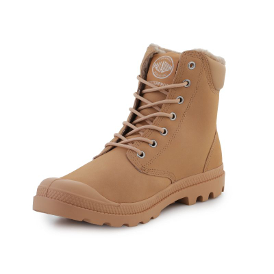 Унисекс чизми Palladium PAMPA SPORT CUFF WPS, водоотпорни, со овча волна (shearling), беж