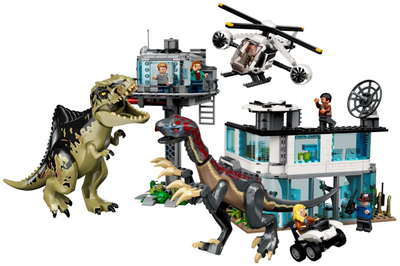 Set LEGO® Jurassic World™ 76949 Giganotosaur and therizinosaur attack
