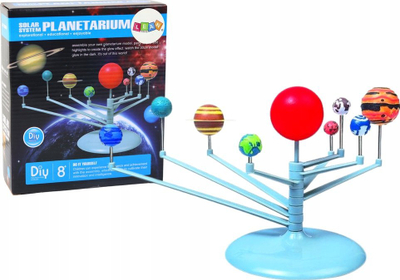 Set kreativ Lean Solar System Planetarium, model 3D, 20 copa, shumëngjyrësh