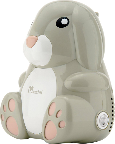 Nebulizатор пневматски Momini NebuBunny, за деца и возрасни, голем резервоар, бел