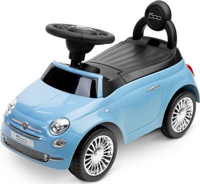 Играчка туркачка кола Toyz Fiat 500, со звуци, за деца 12–36 месеци, сина