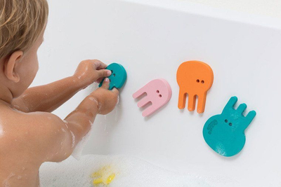 Puzzle për banjo Quut Quutopia Jellyfish, shkumë EVA, forma kandil deti, shumëngjyrësh