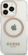 Mbulesë telefoni Guess Metal Outline MagSafe për iPhone 13 Pro Max 6.7", e artë, transparente