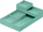 Kuti organizuese Moxom, set 5 copë, 250x170x35mm, ngjyrë turkeze