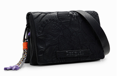 Çantë krahu për femra Desigual Bag Alpha Dortmund Flap 2, e zezë