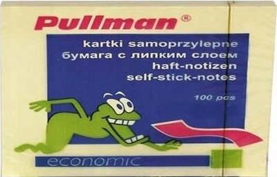 Fletëngjitëse vetëngjitëse Pullman P0022, 75x100mm, 100 fletë, të verdha