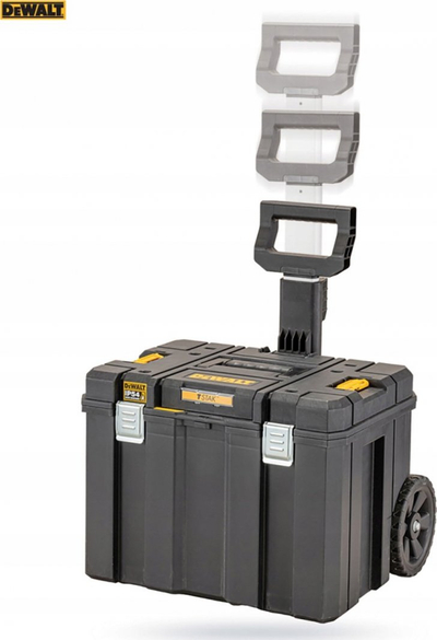 Set kuti mjetesh DeWalt TSTAK V2, 3 pjesë, IP54, i verdhë