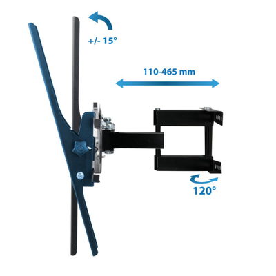 Mbajtëse për TV Esperanza ERW004, 26-70", 55kg, e zezë